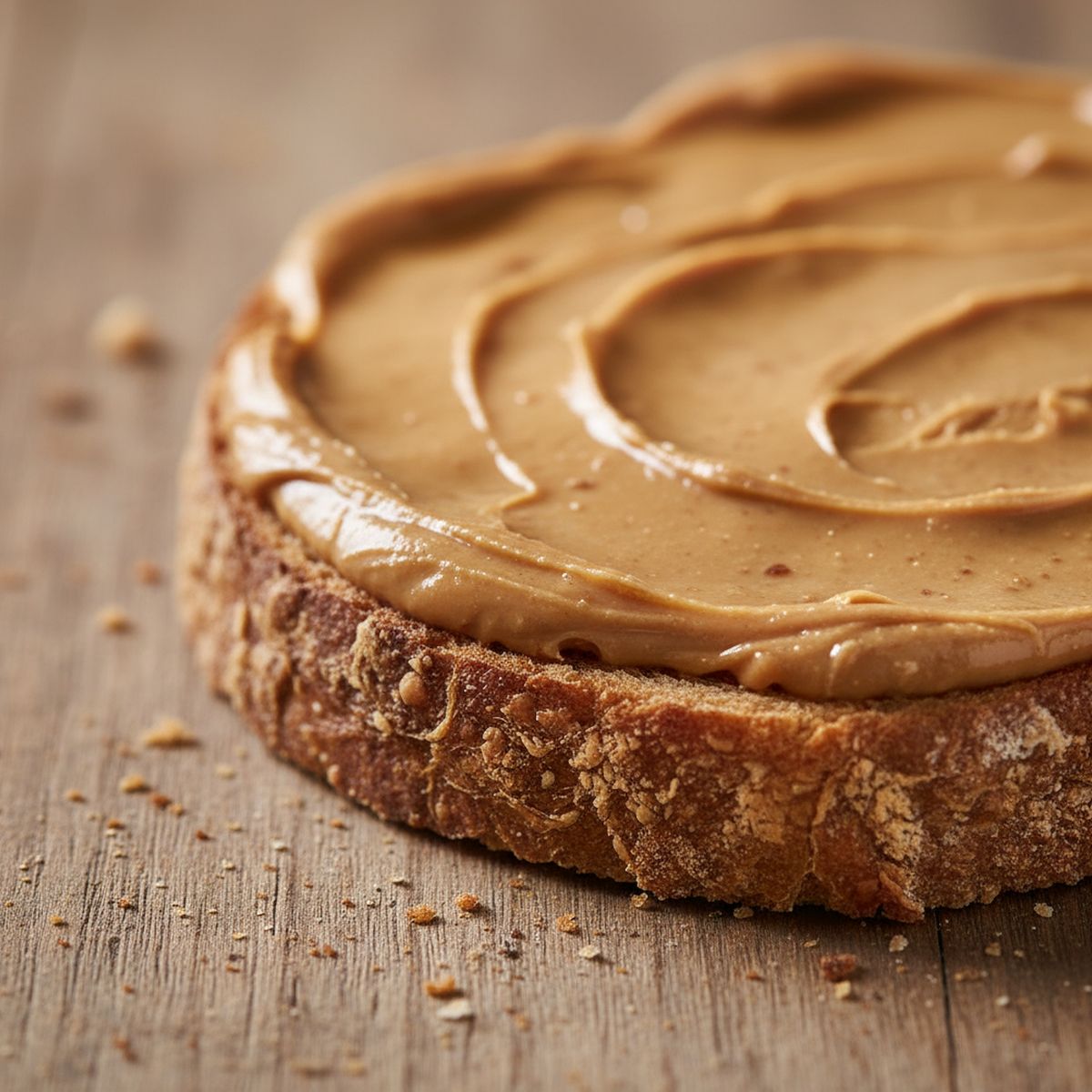 Peanut butter on a spoon