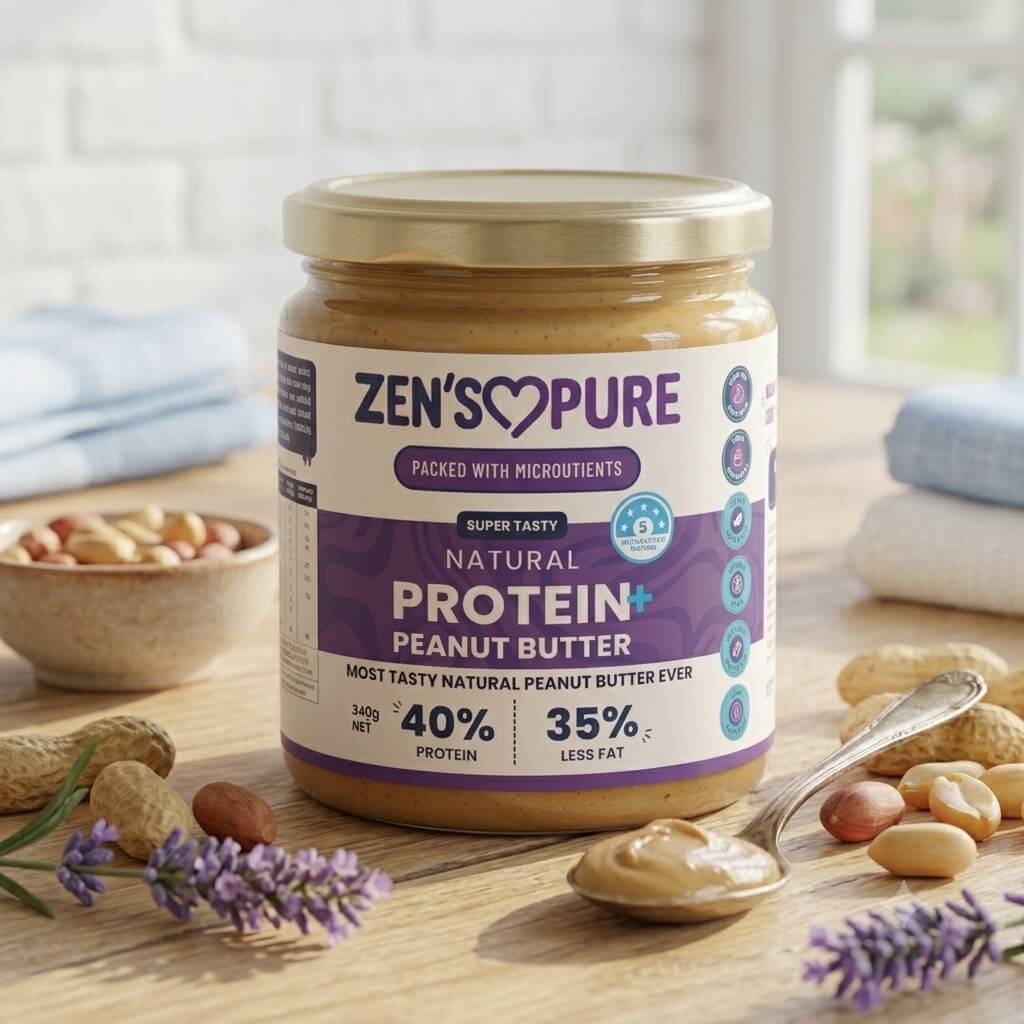 ZEN'S PURE Classic Creamy Deluxe+ peanut butter